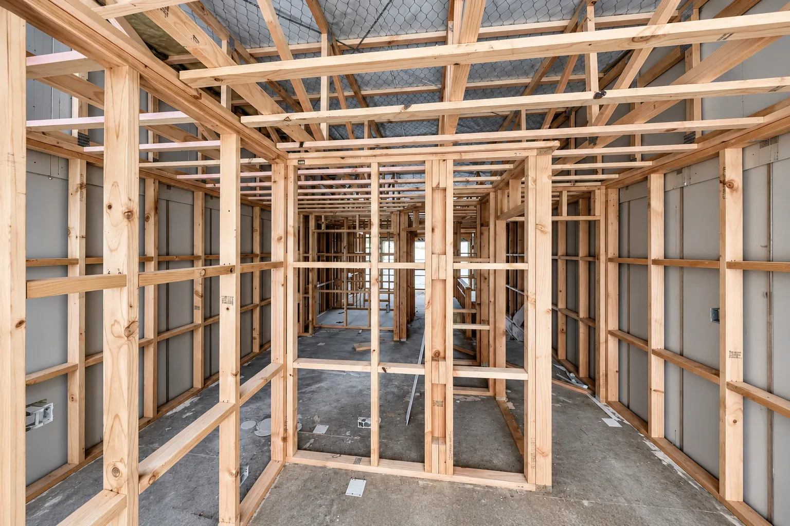 Flat Bush: Framing detail, AI-retouched official project site photograph